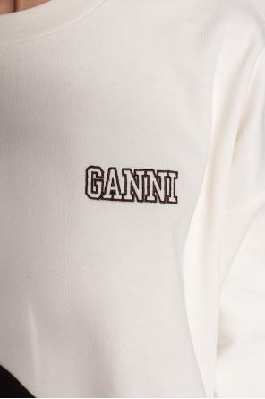 Ganni MSGM Kids TEEN logo-print long-sleeve cotton T-shirt