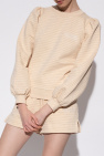 Ganni cream Sweatshirt with lurex threads