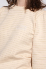 Ganni cream Sweatshirt with lurex threads