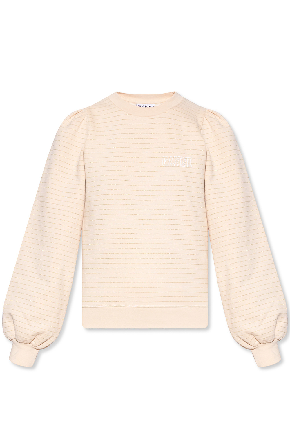 Ganni moschino logo print cotton sweatshirt item