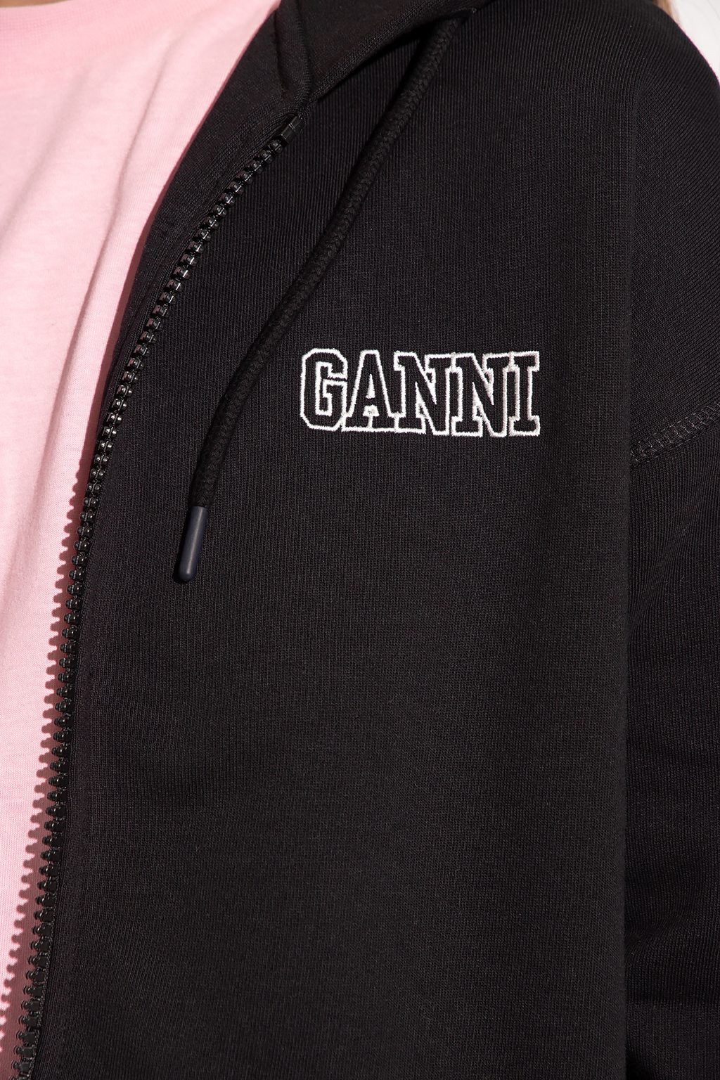 Ganni hoodie puro with logo
