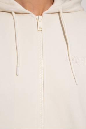 Ganni Versace logo-print vertical-stripe T-shirt