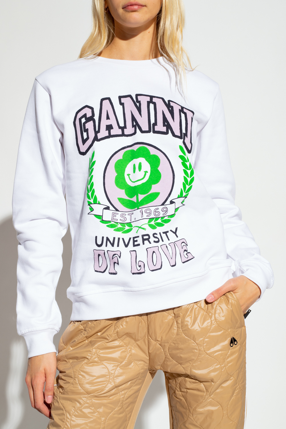 Ganni Printed sweatshirt