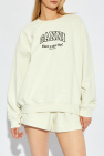 Ganni GREEN Sweatshirt with logo