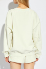 Ganni GREEN Sweatshirt with logo