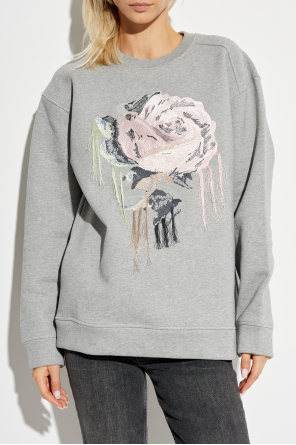 Ganni Sweatshirt with Embroidery