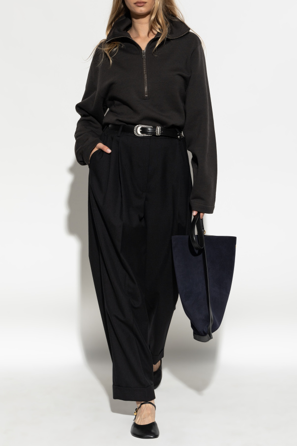 Lemaire Sweatshirt mit weitem Kragen