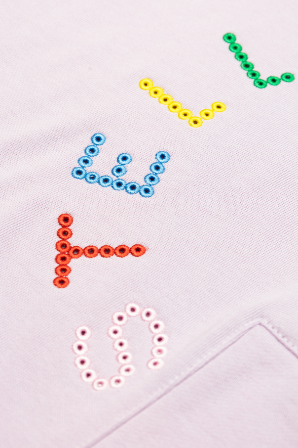 Stella McCartney Kids Sweatshirt with colorful embroidered logo