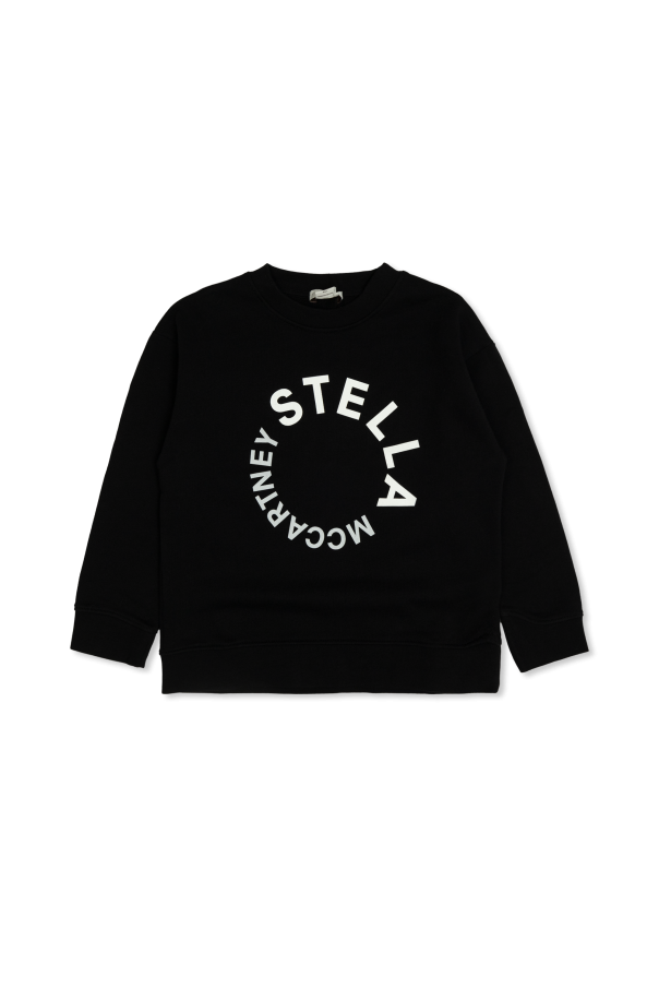 Sweatshirt with printed logo od Stella McCartney Kids
