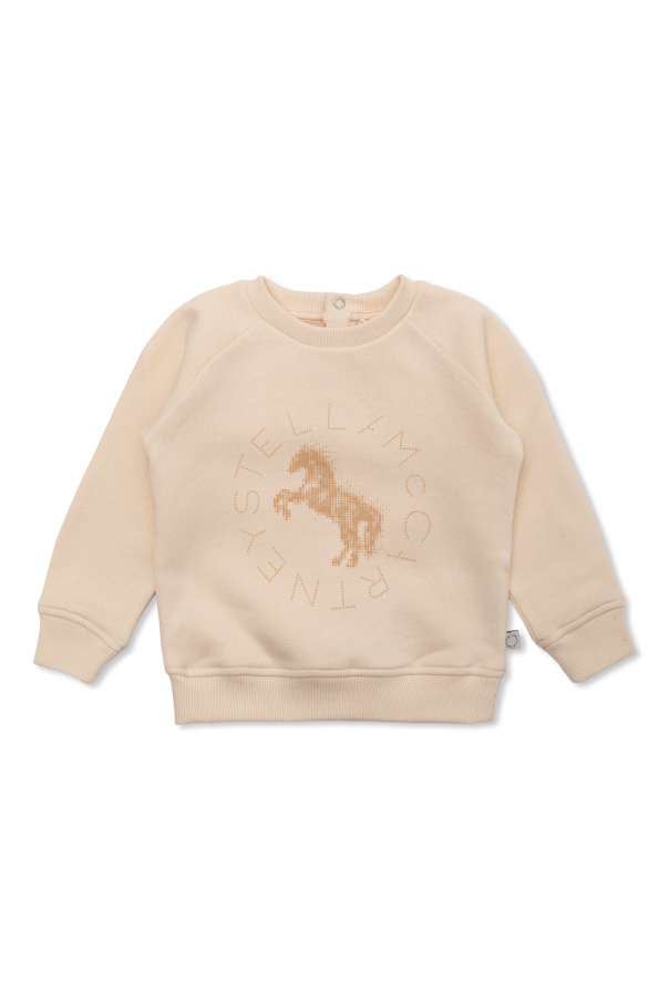 Sweatshirt with printed logo od Stella McCartney Kids