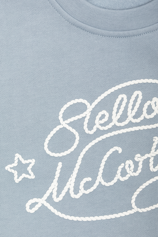 Stella McCartney Kids Sweatshirt mit aufgesticktem Logo