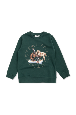 Sweatshirt mit buntem Aufdruck