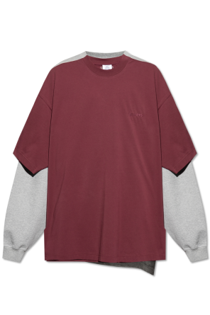 Sweatshirt with double t-shirt in oversize style od VETEMENTS