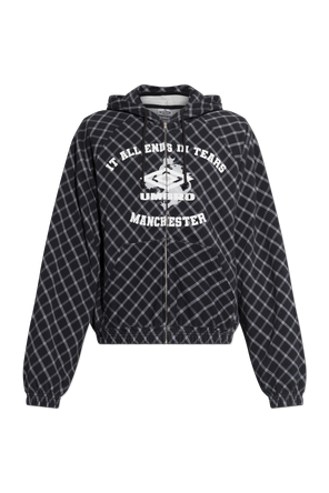 Plaid pattern sweatshirt