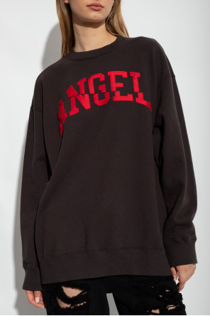 Undercover Msgm Kids TEEN logo-print metallic hoodie