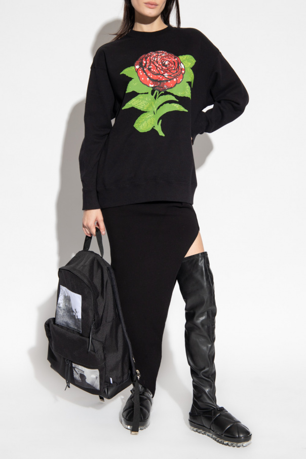 Undercover sweatshirt paint with floral print