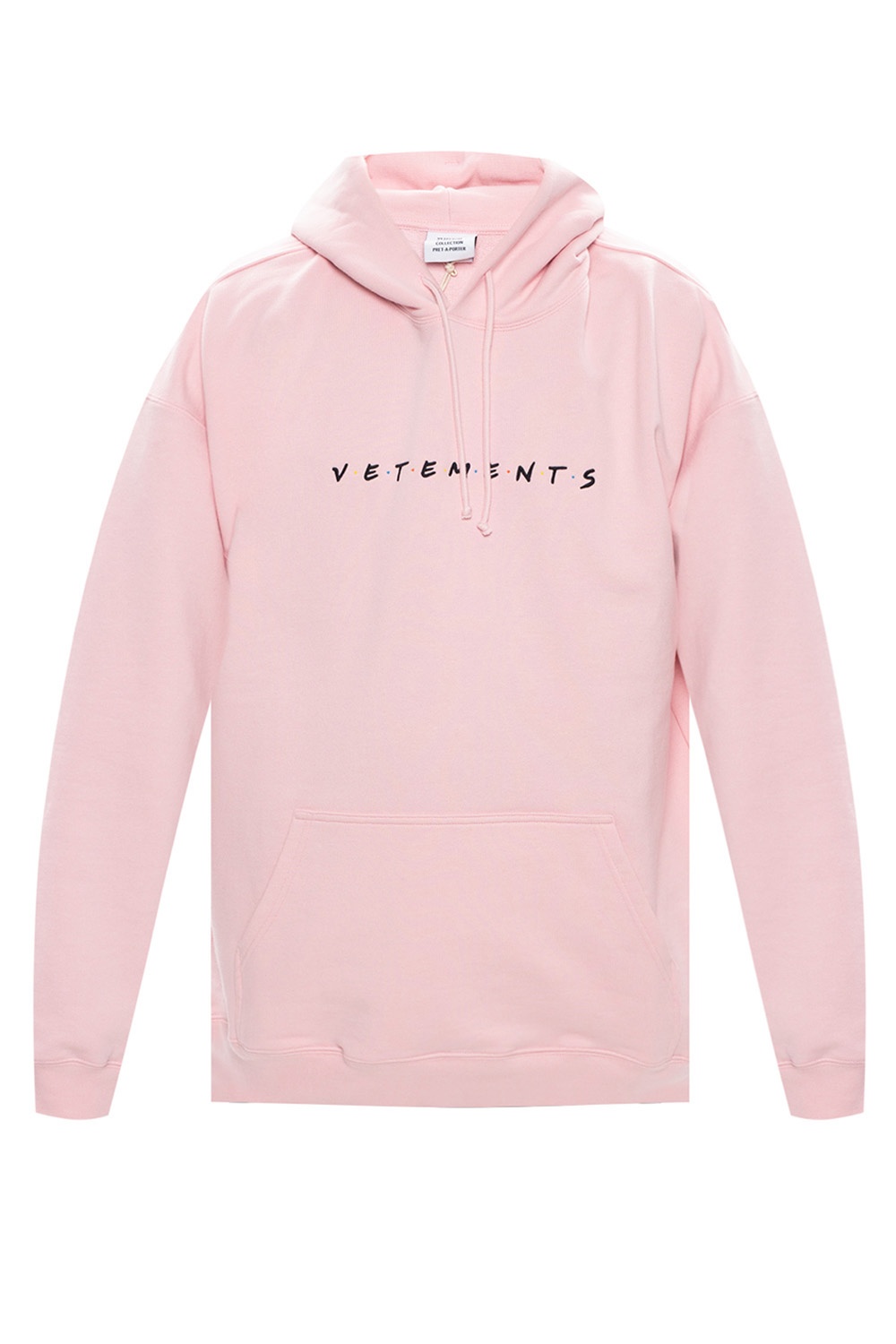 vetements hoodie pink