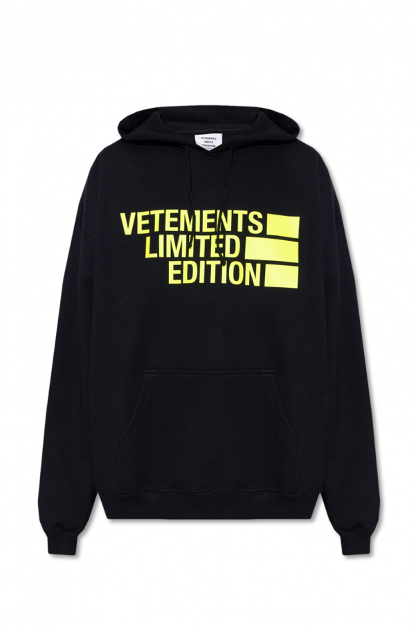 VETEMENTS tie-dye fringed sweatshirt