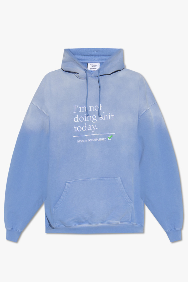 VETEMENTS Hoodie with washed effect