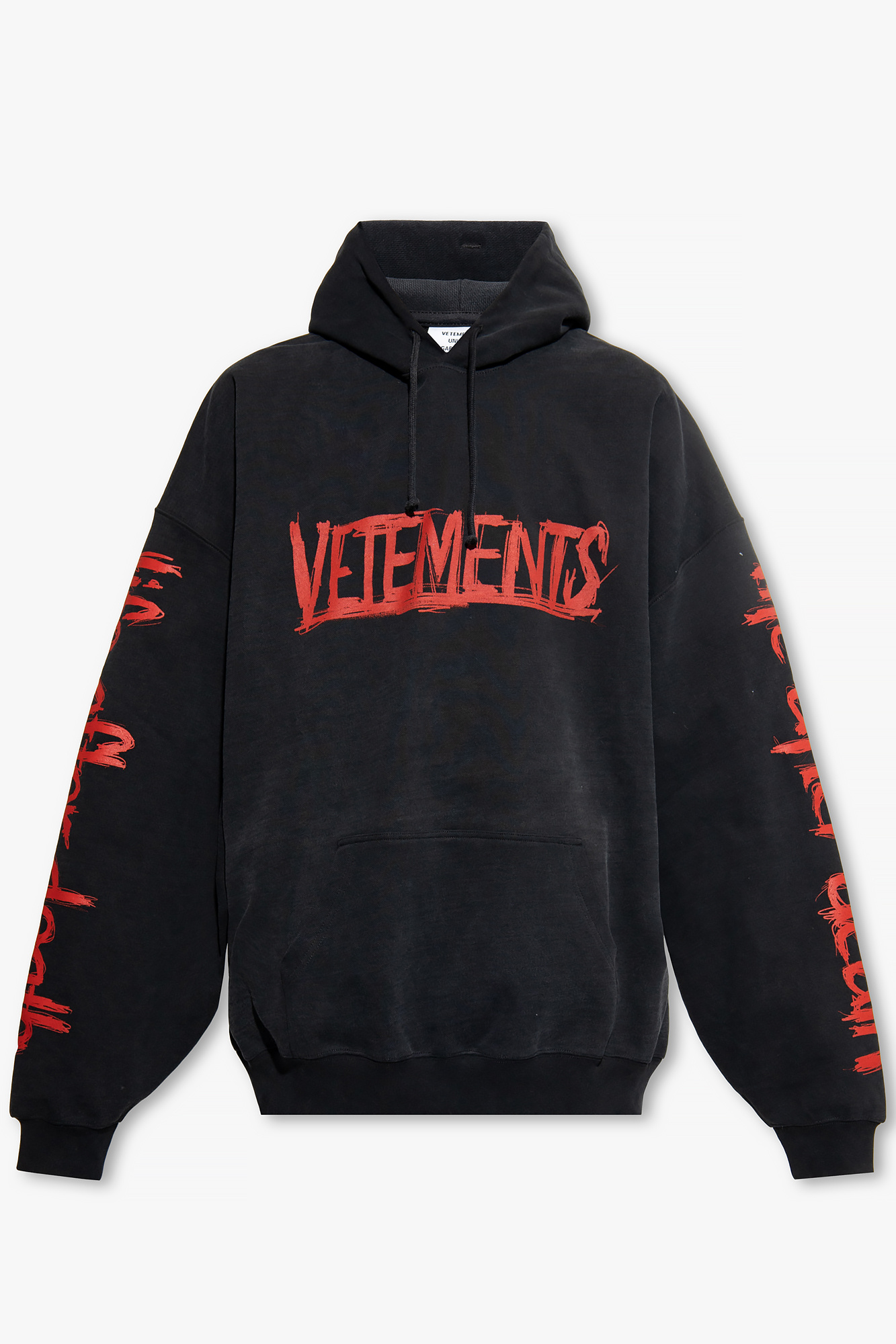 Black Printed hoodie VETEMENTS - Vitkac Canada