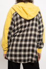 Undercover hoodie accessories with checked panel