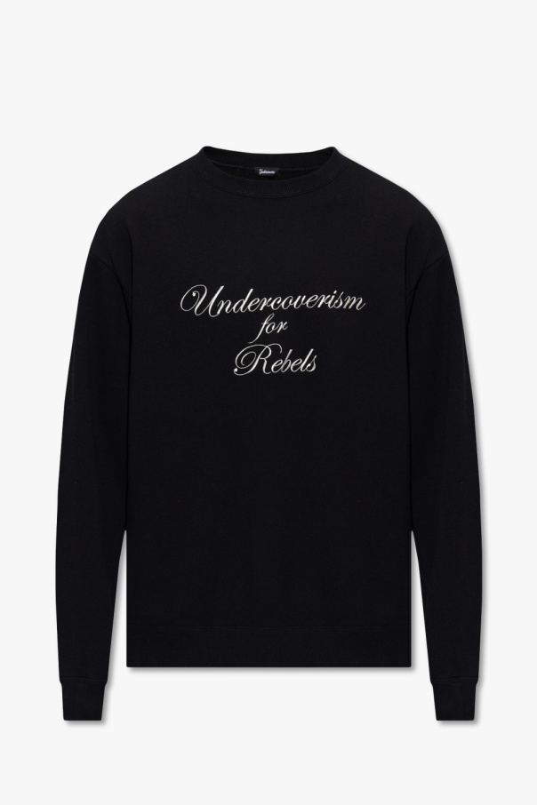 Undercover embossed logo patch hoodie