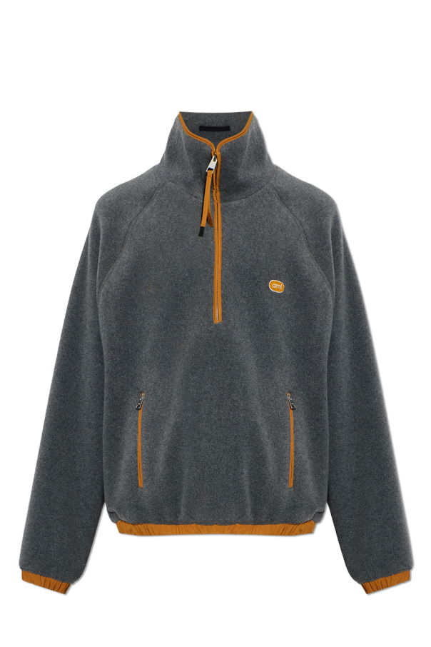 Oversized fleece jacket with logo patch od Ami Alexandre Mattiussi