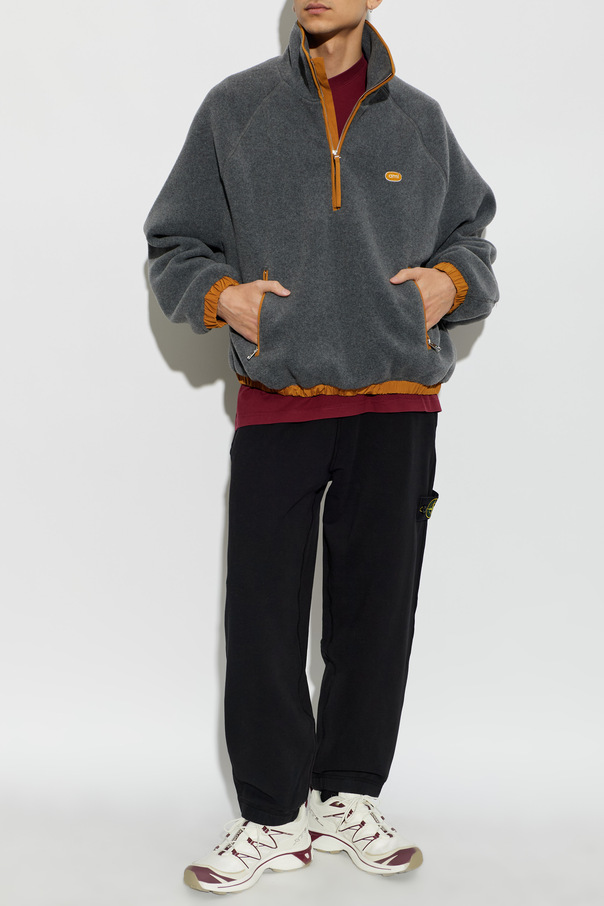 Ami Alexandre Mattiussi Oversized fleece jacket with logo patch