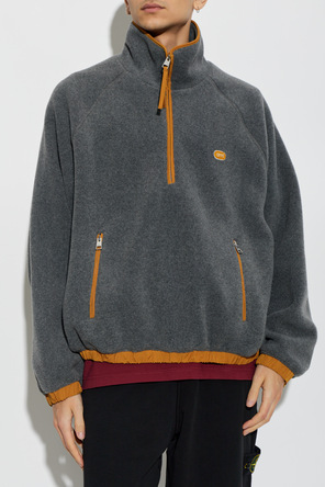Ami Alexandre Mattiussi Oversized fleece jacket with logo patch