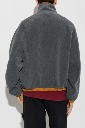 Ami Alexandre Mattiussi Oversized fleece jacket with logo patch