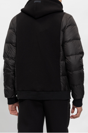 John Richmond Hoodie with quilted sleeves