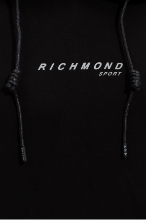 John Richmond Hoodie with quilted sleeves