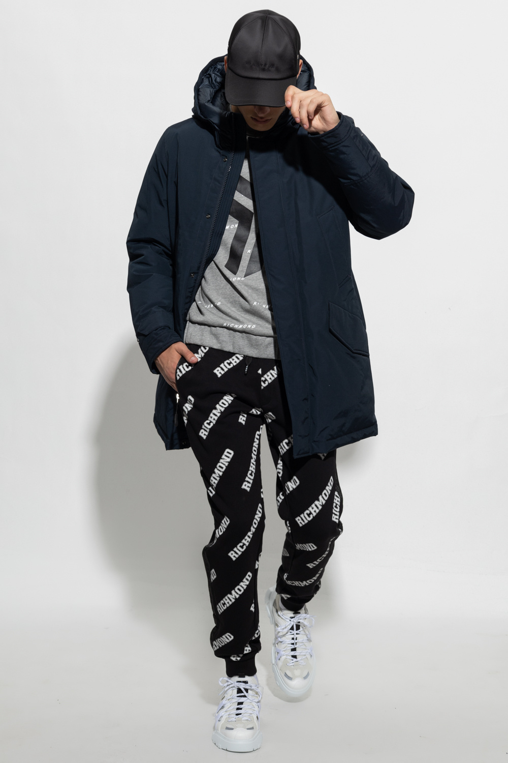 John Richmond KidSuper logo-print cotton hoodie