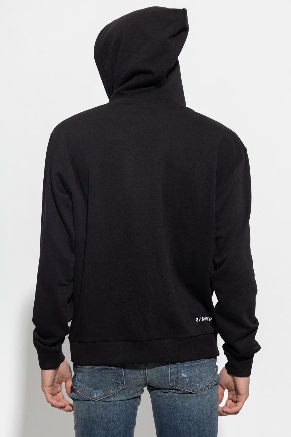 John Richmond Gris hoodie with logo