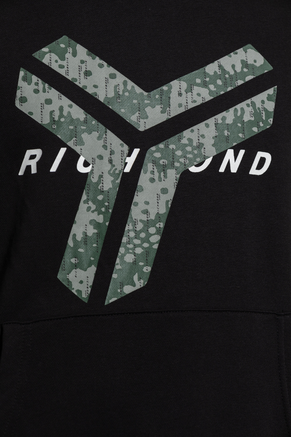 John Richmond Gris hoodie with logo