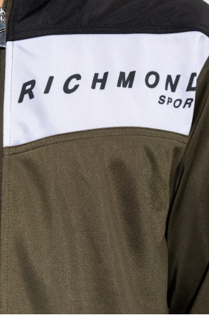John Richmond Ih Nom Uh Nit Gold Face print hoodie