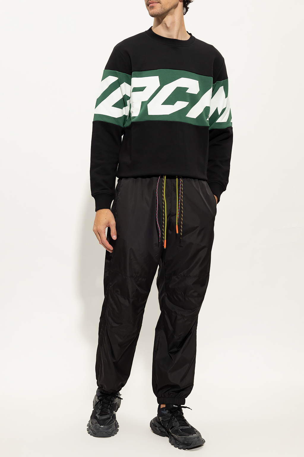 John Richmond longline side-slit hoodie