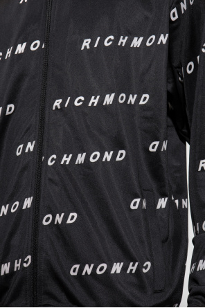 John Richmond TEEN flocked M-logo hoodie