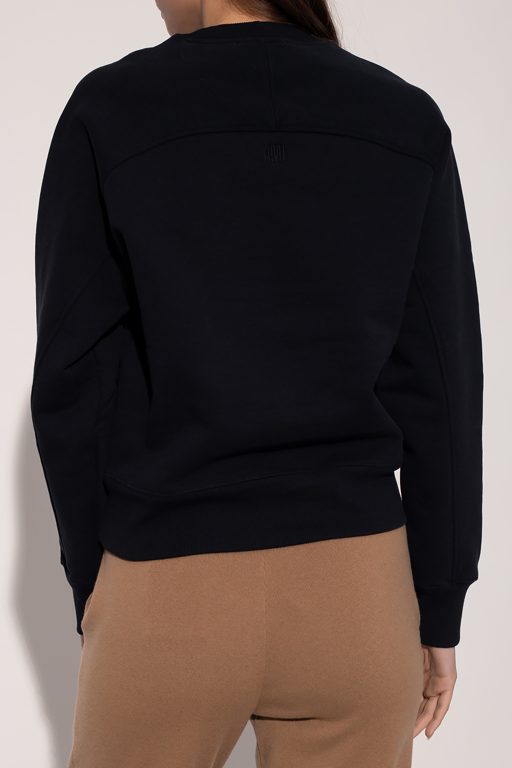 Ami Alexandre Mattiussi Cotton sweatshirt leather with logo