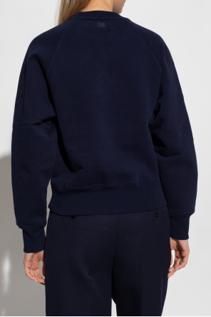 shearling collar bomber jacket Sweatshirt with Vogue