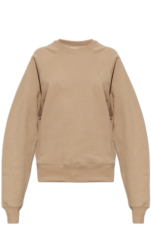 Cotton sweatshirt with embroidered logo