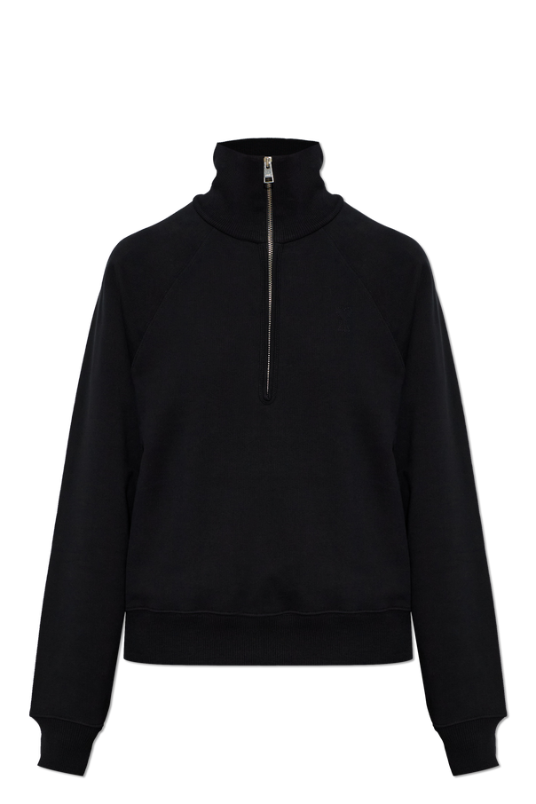 Sweatshirt with a zip-up neckline od Ami Alexandre Mattiussi