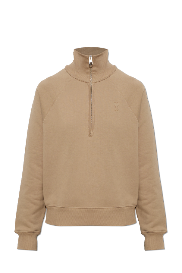 Sweatshirt with a zip-up neckline od Ami Alexandre Mattiussi