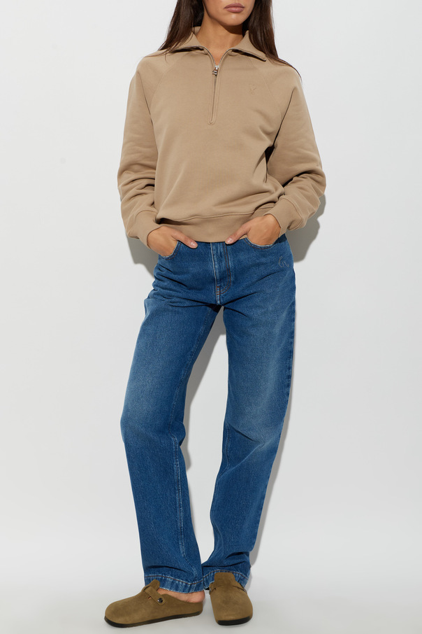 Ami Alexandre Mattiussi Sweatshirt with a zip-up neckline