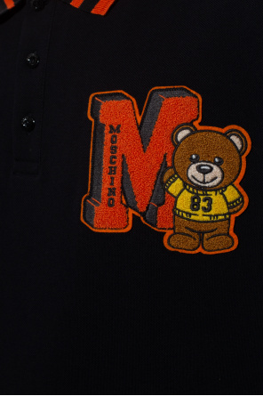 Moschino Orange Polo with Moschino Teddy Bear