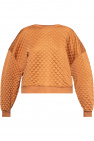 AllSaints ORANGE ‘Vela’ quilted sweatshirt