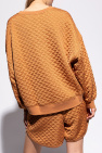 AllSaints ORANGE ‘Vela’ quilted sweatshirt