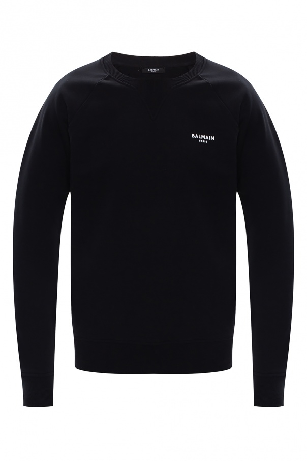 balmain sweater Sweatshirt with velvet logo