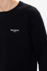 balmain sweater Sweatshirt with velvet logo