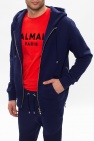 Balmain NAVY BLUE Branded hoodie